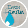 espace hamam - 20cm - Autocollant(sticker)