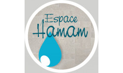 espace hamam - 10cm - Autocollant(sticker)