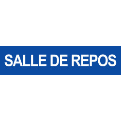 Salle de repos bleu - 29x7cm - Sticker/autocollant