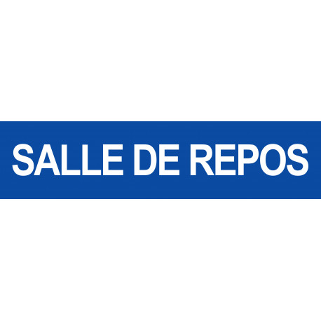 Salle de repos bleu - 29x7cm - Autocollant(sticker)