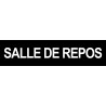 Salle de repos NOIR - 15x3.5cm - Autocollant(sticker)