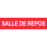 Salle de repos rouge - 15x3.5cm - Autocollant(sticker)