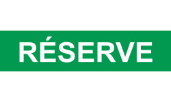 local réserve vert - 15x3.5cm - Autocollant(sticker)