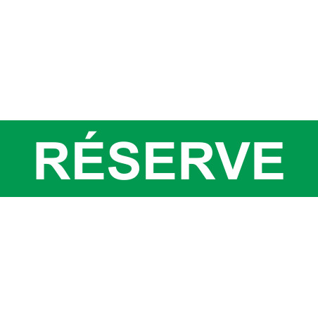 local réserve vert - 15x3.5cm - Autocollant(sticker)