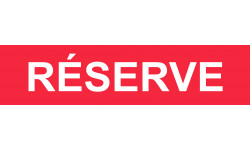 local réserve rouge - 15x3.5cm - Autocollant(sticker)