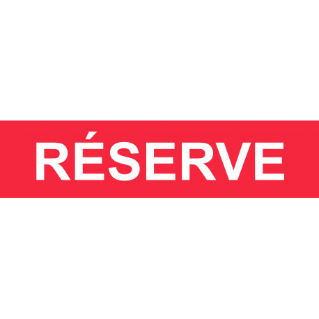 local réserve rouge - 15x3.5cm - Autocollant(sticker)