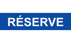 local réserve bleu - 15x3.5cm - Autocollant(sticker)