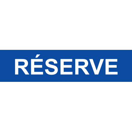 local réserve bleu - 15x3.5cm - Autocollant(sticker)