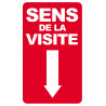 sens de la visite flèche bas - 25x15cm - Autocollant(sticker)