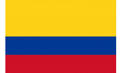 Drapeau Colombie - 15 x 10 cm - Autocollant(sticker)