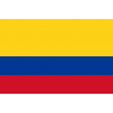 Drapeau Colombie - 15 x 10 cm - Autocollant(sticker)