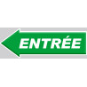 entrée flèche gauche - 20x7cm - Sticker/autocollant
