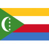 Drapeau Comores - 19.5 x 13 cm - Autocollant(sticker)