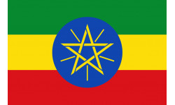 Drapeau Ethiopie - 19.5x13cm - Autocollant(sticker)