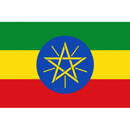 Drapeau Ethiopie - 19.5x13cm - Autocollant(sticker)