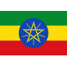 Drapeau Ethiopie - 19.5x13cm - Autocollant(sticker)