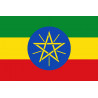 Drapeau Ethiopie - 15x10cm - Autocollant(sticker)