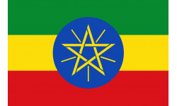 Drapeau Ethiopie - 5x3.3cm - Autocollant(sticker)