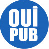 oui pub - 5cm - Autocollant(sticker)