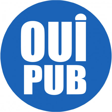 oui pub - 10cm - Autocollant(sticker)