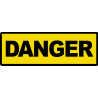 danger - 20x7cm - Autocollant(sticker)