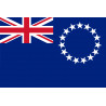 Drapeau îles Cook - 15x10cm - Autocollant(sticker)