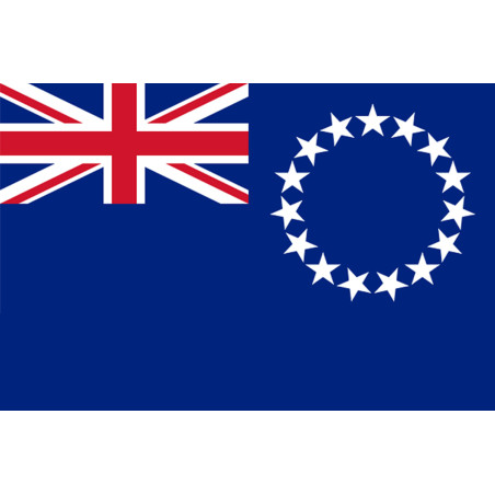 Drapeau îles Cook - 5x3.3cm - Sticker/autocollant