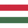 Drapeau Hongrie - 15x10cm - Autocollant(sticker)
