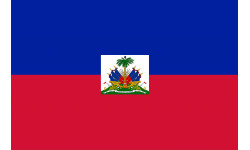 Drapeau Haïti - 15x10cm - Autocollant(sticker)