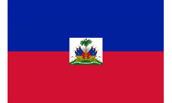Drapeau Haïti - 5x3.3cm - Autocollant(sticker)
