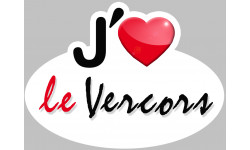 J'aime le Vercors - 15x11cm - Autocollant(sticker)