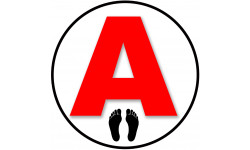 A pieds noirs - 15cm - Autocollant(sticker)