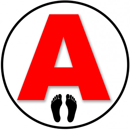 A pieds noirs - 15cm - Autocollant(sticker)