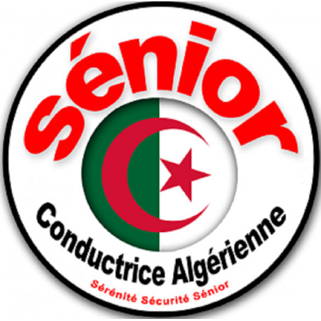 conductrice Sénior Algérienne - 10cm - Autocollant(sticker)