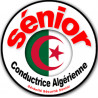 Autocollant (sticker):conductrice Sénior Algérienne