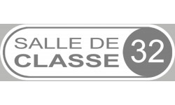 Autocollant (sticker): signaletique salle de classe