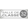 Autocollant (sticker): signaletique salle de classe