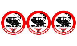 Alarme pour bateau et embarcation - 3 fois 5cm - Autocollant(sticker)