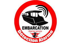 Alarme pour bateau et embarcation - 15cm - Autocollant(sticker)