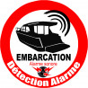 Alarme pour bateau et embarcation - 15cm - Autocollant(sticker)