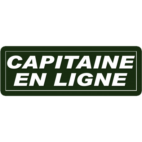 capitaine en ligne - 29,5x10,5cm - Autocollant(sticker)