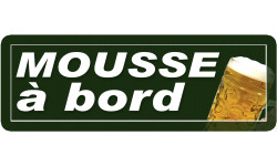 mousse à bord - 29,5x10,5cm - Autocollant(sticker)