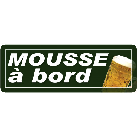 mousse à bord - 29,5x10,5cm - Autocollant(sticker)