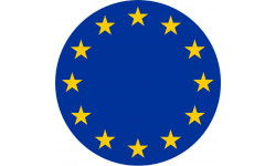 UE - Union Européenne (20x20cm) - Autocollant(sticker)