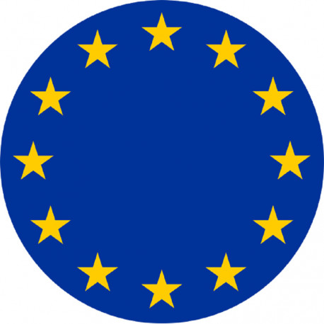 UE - Union Européenne (20x20cm) - Autocollant(sticker)