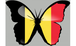 effet papillon Belge - 10x7cm - Autocollant(sticker)