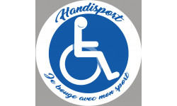 handisport fauteuil - 10cm - Autocollant(sticker)