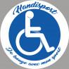 handisport fauteuil roulant - 5cm - Autocollant(sticker)