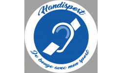 handisport surdité - 10cm - Autocollant(sticker)