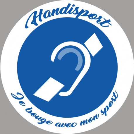 handisport surdité - 10cm - Autocollant(sticker)